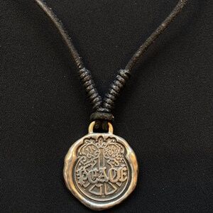 LUCKY Brand Necklace with leather chain